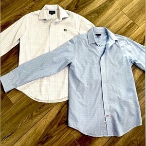 2 Boys dress shirts , large size 14